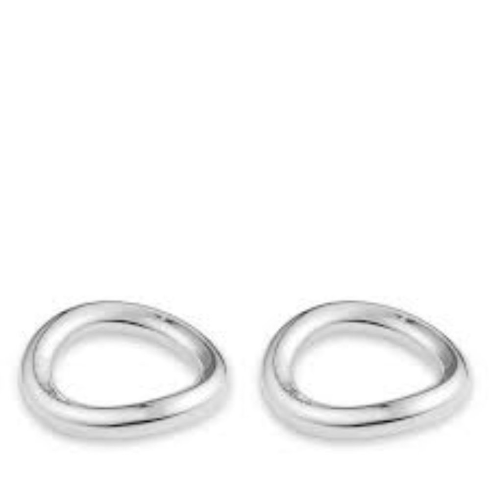 Christofle Vertigo Napkin Rings, Silverplate Set of 4